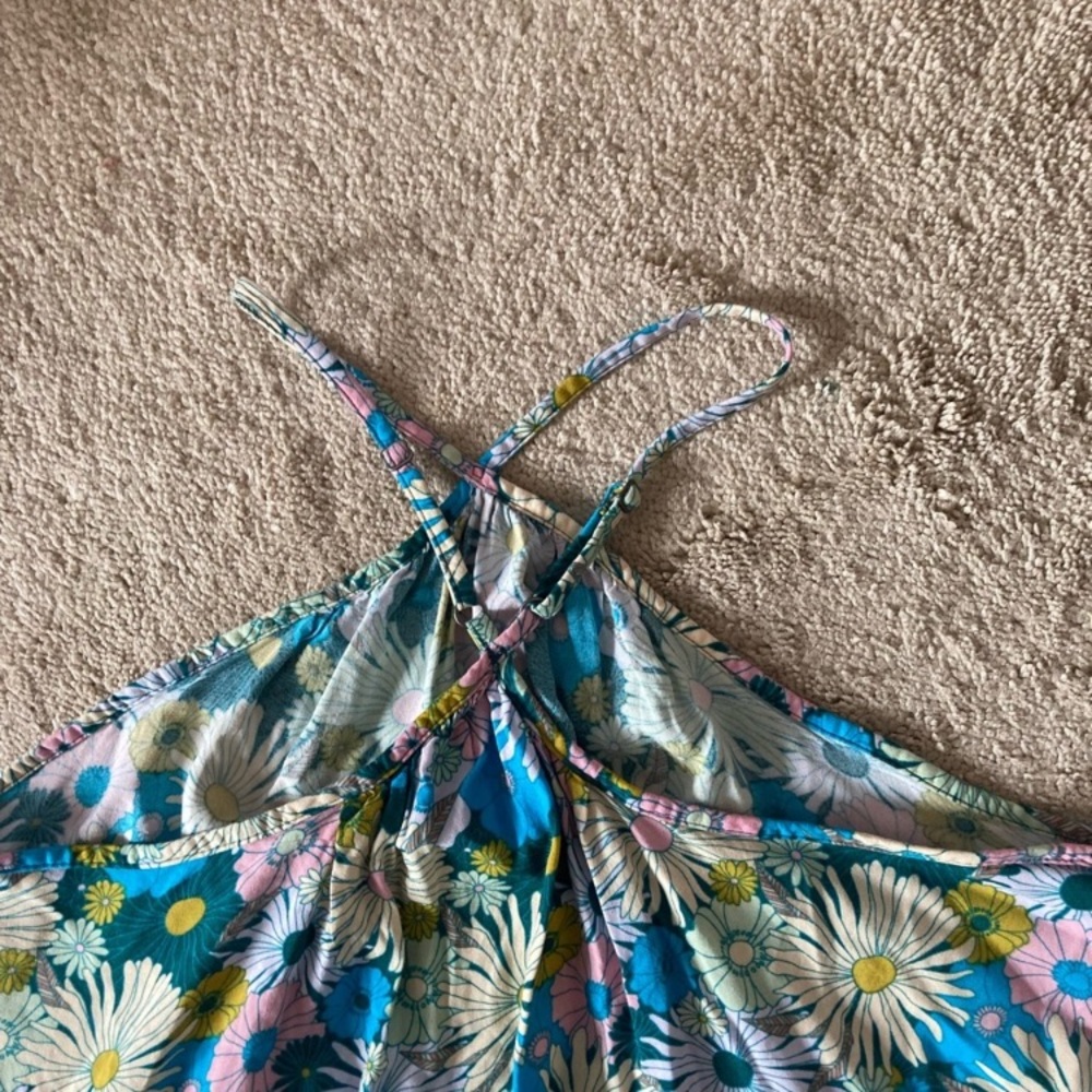 3/$24 SO dress Halter neck swing mini dress floral print dress boho M jr - Picture 5 of 17